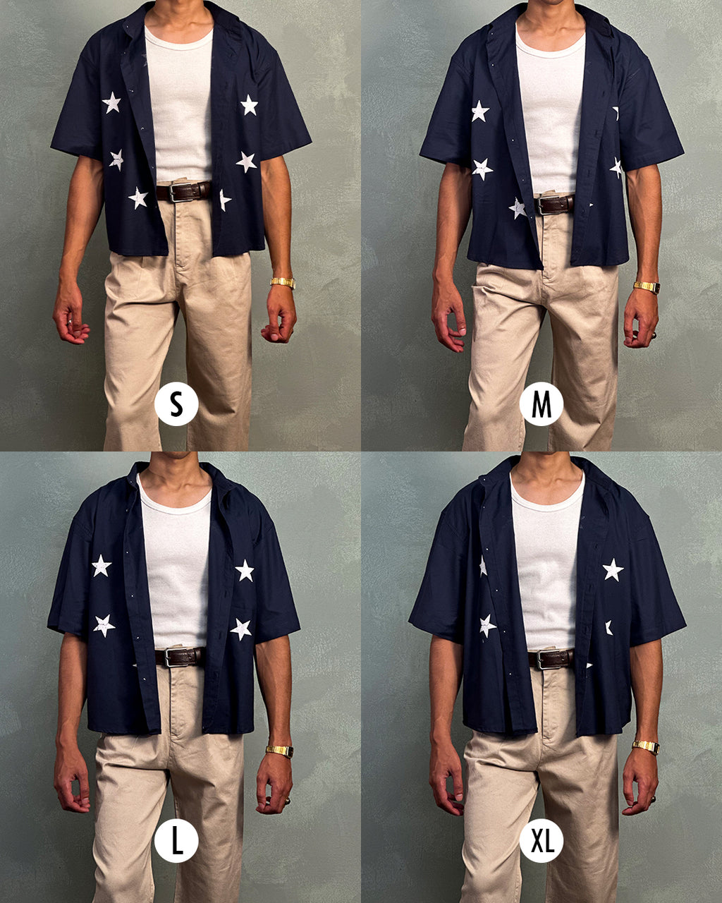 Navy Boxy Shirt