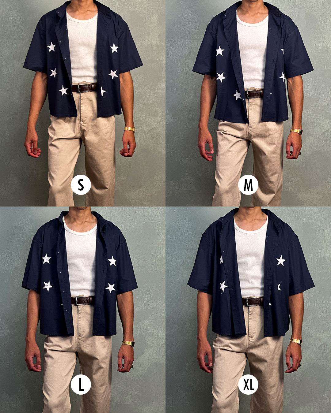 Navy Boxy Shirt