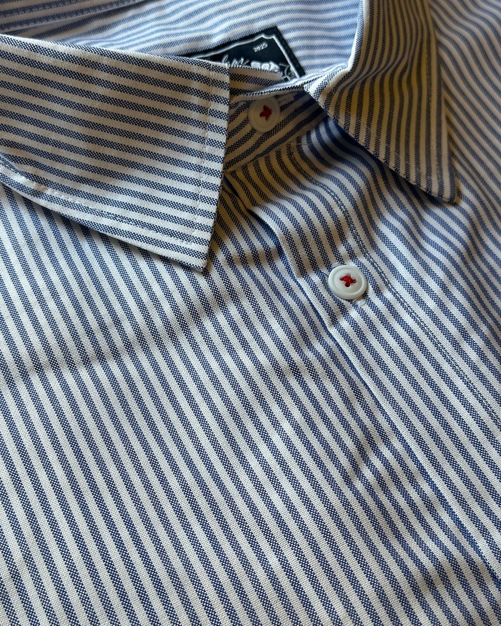 Blue Striped Boxy Shirt