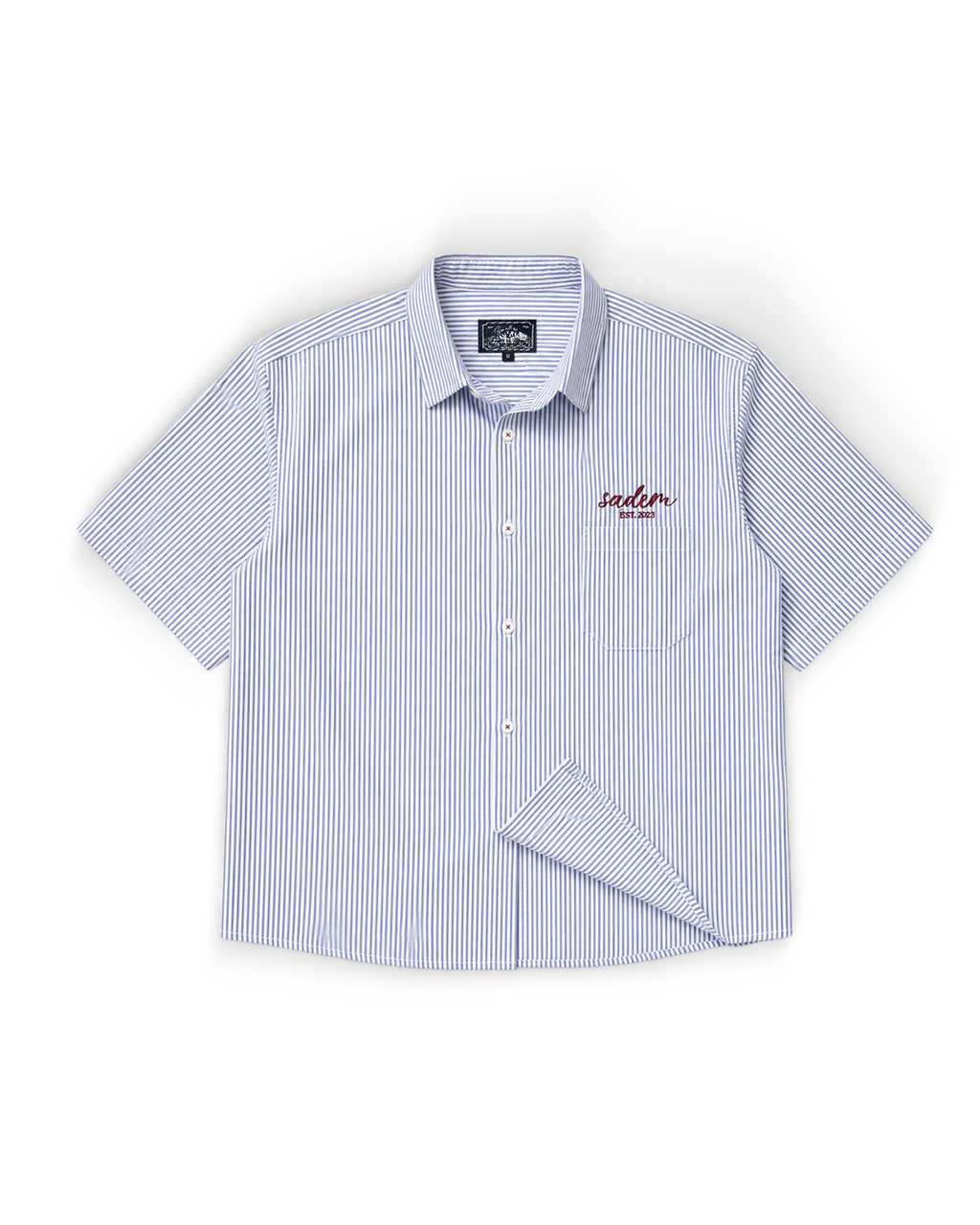 Blue Striped Boxy Shirt