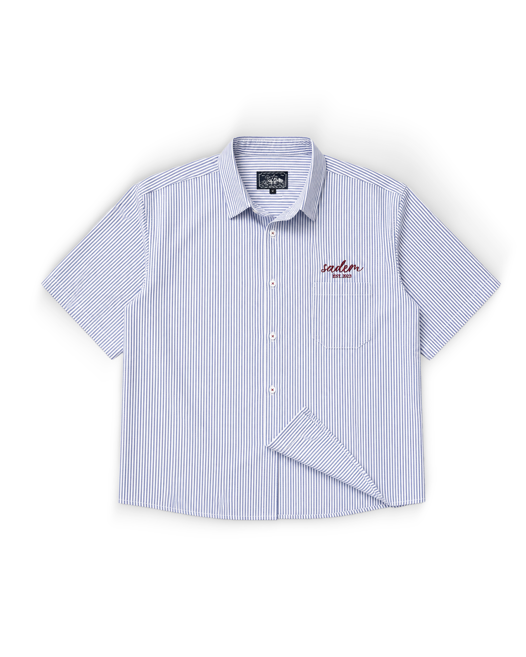 Blue Striped Boxy Shirt