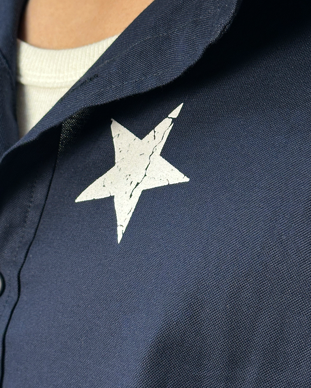 Navy Boxy Shirt